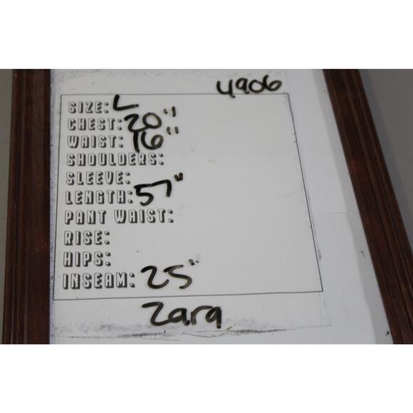 ZARA SLEEVELESS LINEN BLEND JUMPSUIT L - Picture 7 of 7